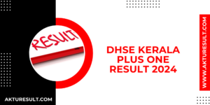 DHSE Kerala Plus One Result 2024