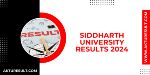 Siddharth University Results 2...