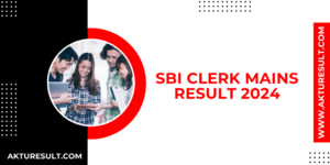 SBI Clerk Mains Result 2024