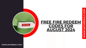 Free Fire Redeem Codes for August 2024