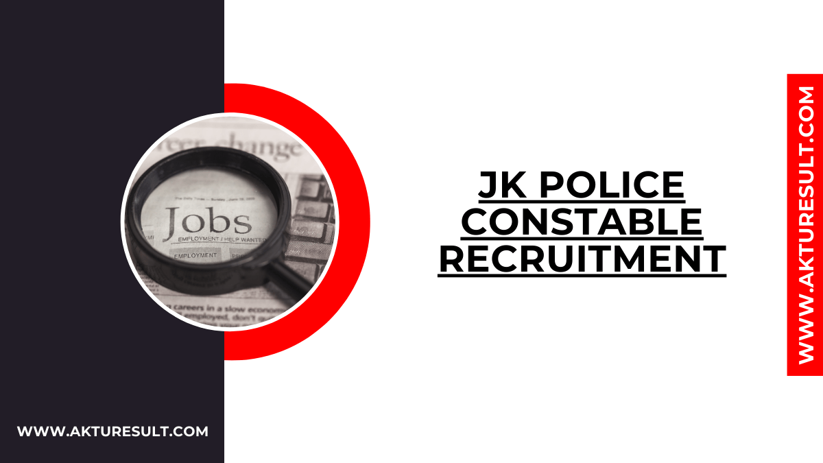 JK Police Constable Recruitment