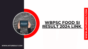 WBPSC Food SI Result 2024